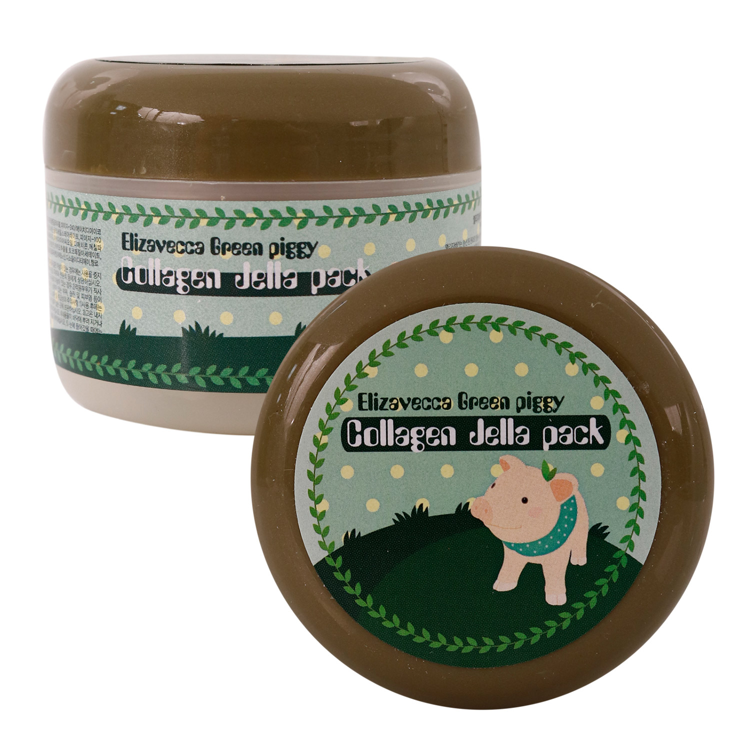 Elizavecca, Green Piggy, Collagen Jelly Pack, 3.53 oz(pack of 1) Absolue LExtrait Serum - Regenerating & Renewing Ultimate Elixir-Concentrate 1oz